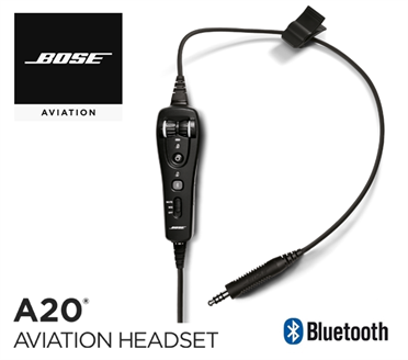 Bose A20 Kabelsatz - Heli-Version, mit Bluetooth, Elektret Mikrofon, gerades Kabel