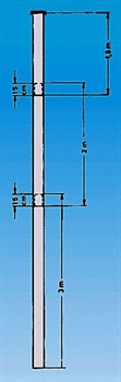 Windsack Mast, Länge 150 cm