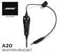 Preview: Bose A20 Kabelsatz - Heli-Version, ohne Bluetooth, gerades Kabel