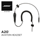 Preview: Bose A20 Kabelsatz - Heli-Version, ohne Bluetooth, Spiralkabel