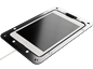 Preview: Panel mount for iPad 7 - 9 (10,2") with active cooling