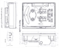 Preview: Panel-Einbauhalterung für Garmin GPSMAP 695/696