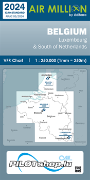 Air Million VFR Karte Belgien 2024