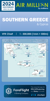 Air Million VFR Karte Griechenland Süd 2024