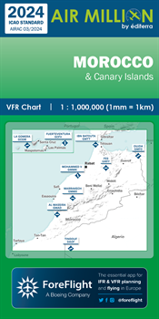 Air Million VFR Karte Marokko & Kanarische Inseln 2024