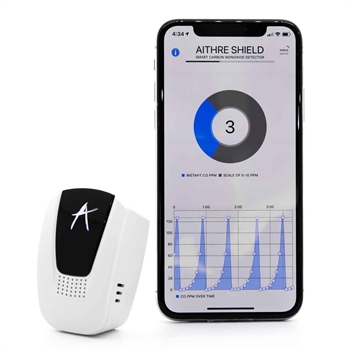 Aithre Shield 6.0 - Portable CO Warning System with App connection