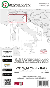 Avioportolano VFR Karte Italien LI-2