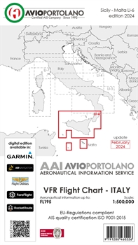 Avioportolano VFR Karte Italien LI-6