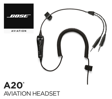 Bose A20 Kabelsatz - GA-Version, ohne Bluetooth, Spiralkabel