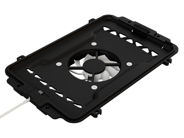 Panel mount for iPad mini 4 & 5 with active cooling