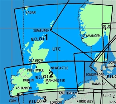 Enroute Chart E(LO)1/2 Schottland, England, Irland
