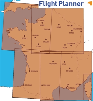 Flight Planner / Sky-Map IGN-Chart France incl. visual approach charts