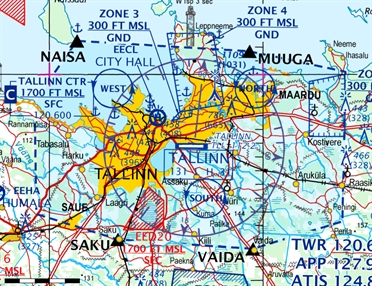 Flight Planner / Sky-Map Kartenpaket Baltische Staaten