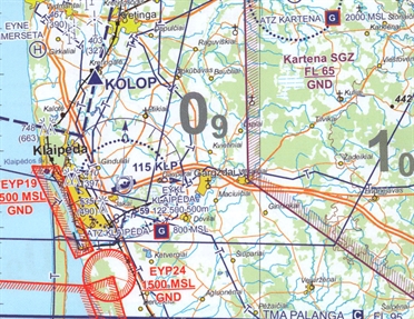 Flight Planner / Sky-Map Kartenpaket Baltische Staaten