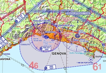 Flight Planner / Sky-Map VFR 500 Chart Italy