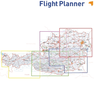 Flight Planner / Sky-Map VFR Karte Österreich 1:200.000