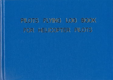 Flugbuch für Helikopter (blau)