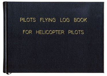 Flugbuch für Helikopter (schwarz)