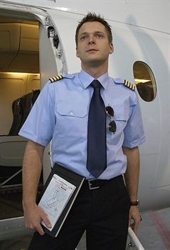 Pilot Shirt, COMFORT FIT,  light blue, short sleeve