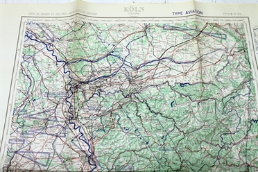 Historische Karte Köln 1954