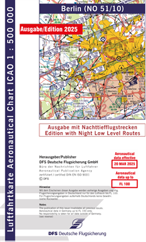 ICAO Chart Berlin with Night Low Level Routes