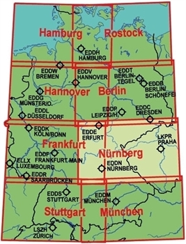 ICAO Chart Nuremberg with Night Low Level Routes