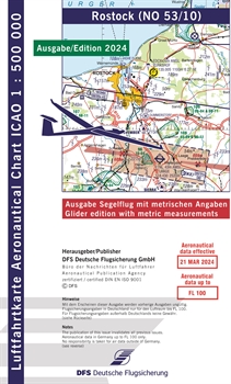 ICAO Karte Rostock Segelflug