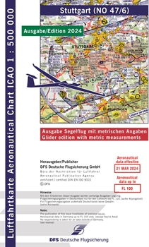 ICAO Karte Stuttgart Segelflug