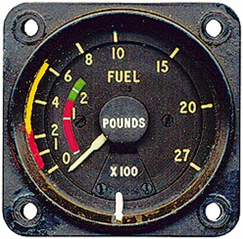 Fuel Flow Gauge, Dekoinstrument