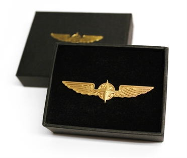 Pilotenschwinge gold, 5 cm