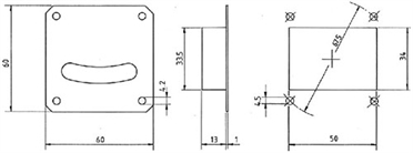 Querneigungsmesser, Einbau-Ø 57 mm