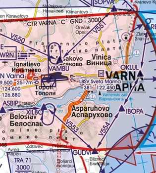 Rogers Data VFR Chart Bulgaria 2024