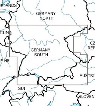 Rogers Data VFR Chart Germany South 2024