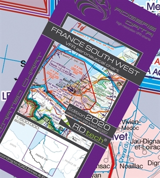 Rogers Data VFR Karte Frankreich Süd-West