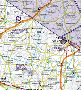 Rogers Data VFR Chart Ireland 2024