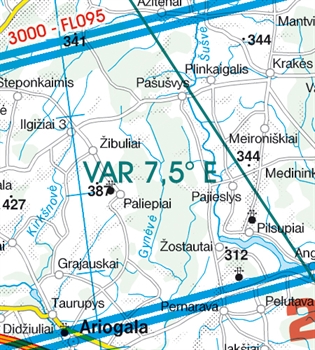 Rogers Data VFR Karte Lettland 2024