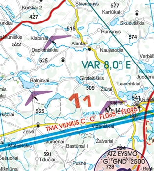 Rogers Data VFR Chart Lithuania 2024