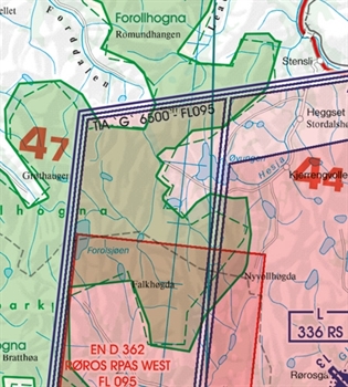 Rogers Data VFR Karte Norwegen Nord 2024