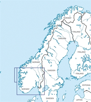 Rogers Data VFR Karte Norwegen Süd 2024