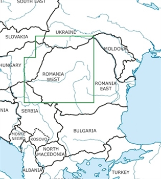 Rogers Data VFR Chart Romania West 2024