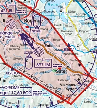 Rogers Data VFR Karte Schweden Center-Nord 2024