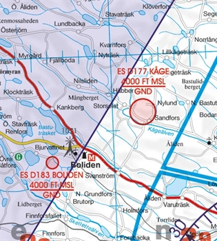 Rogers Data VFR Karte Schweden Center-Nord 2024