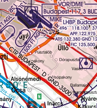 Rogers Data VFR Chart Hungary