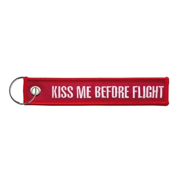 Schlüsselanhänger REMOVE BEFORE FLIGHT / KISS ME