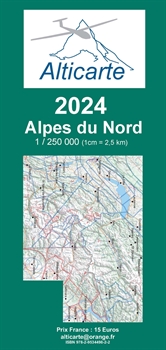Segelflugkarte Nordalpen 2024