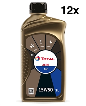 Total Aero DM 15W-50, 12 x 1 Liter