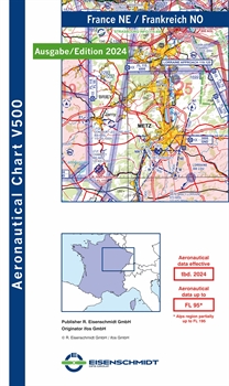 V500-Karte Frankreich Nordost