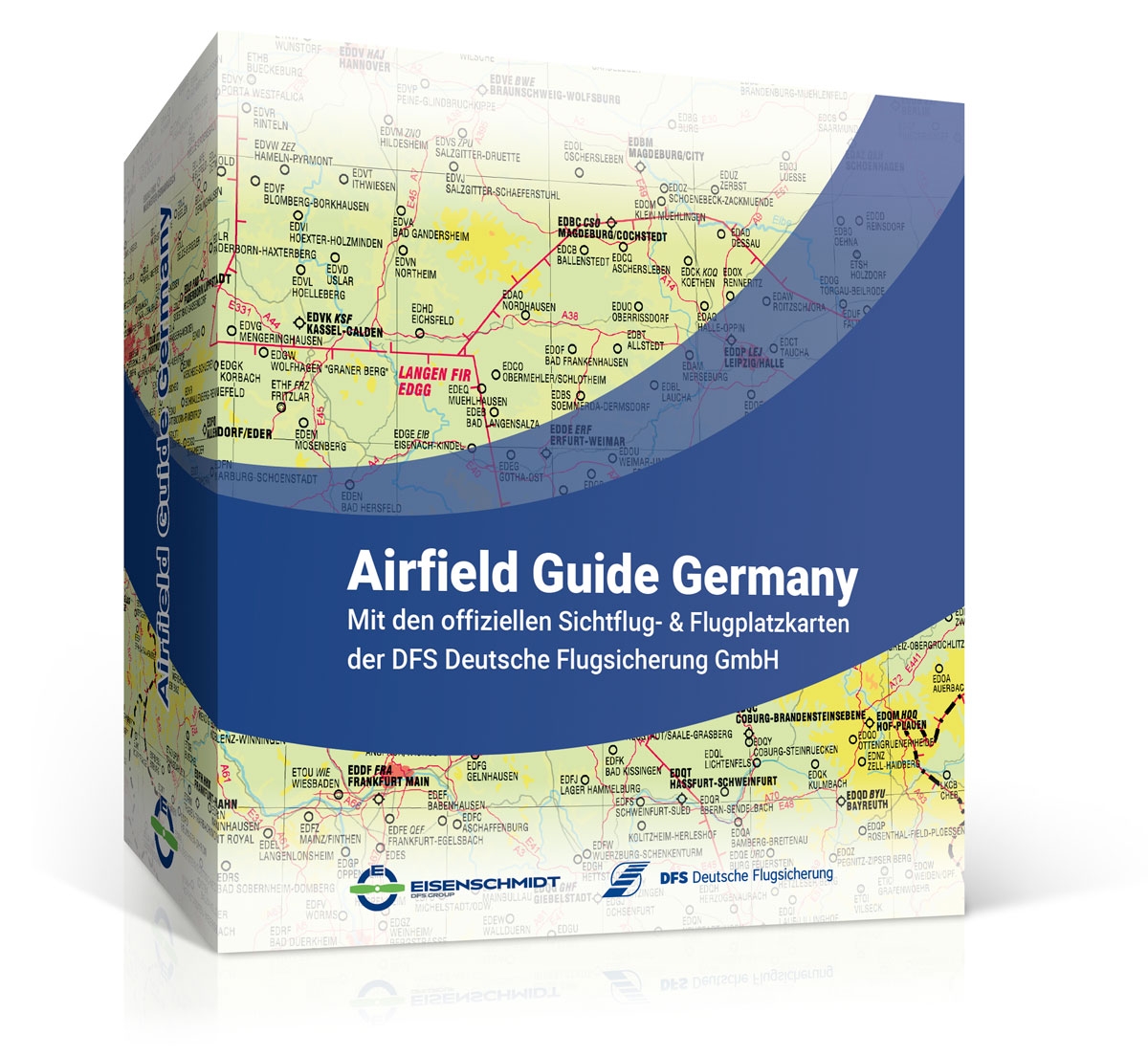 ICAO Luftfahrt-Karten 2020 Deutschland kompl 8 Blätter Flieger-Taschenkalender 