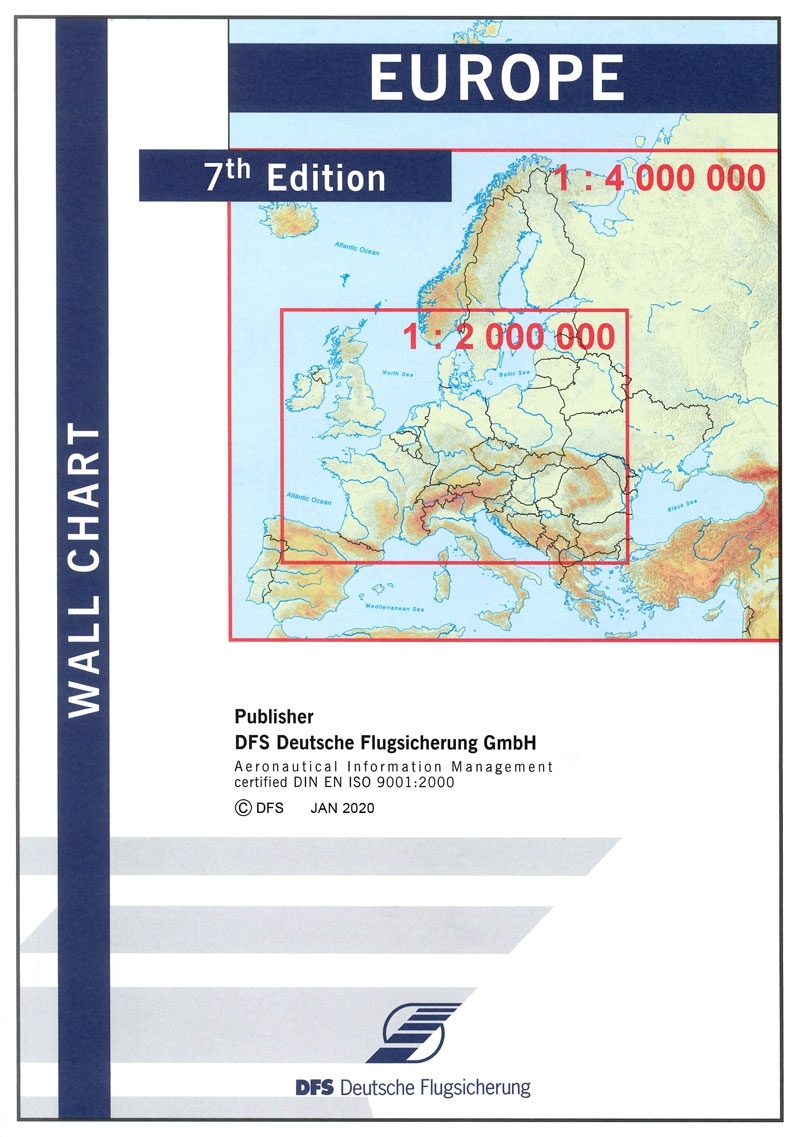 Karten Aeronautical Charts DFS ICAO Luftfahrt-Karte 2021 Deutschland Germany 