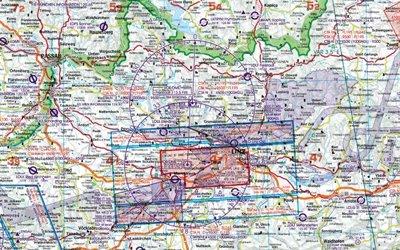 icao karte österreich Luftfahrtkarten, Headsets, Flugfunk   ICAO Karte Österreich 